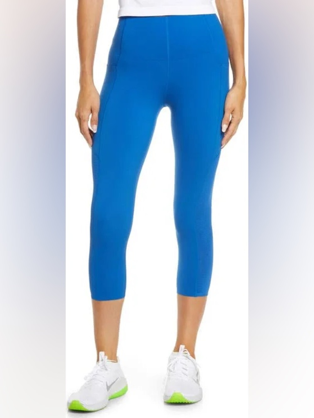 Sweaty Betty Cobalt Blue Power Crop Leggings size US 12 / Large